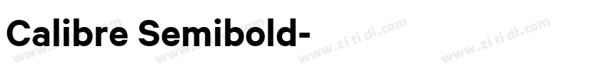 Calibre Semibold字体转换